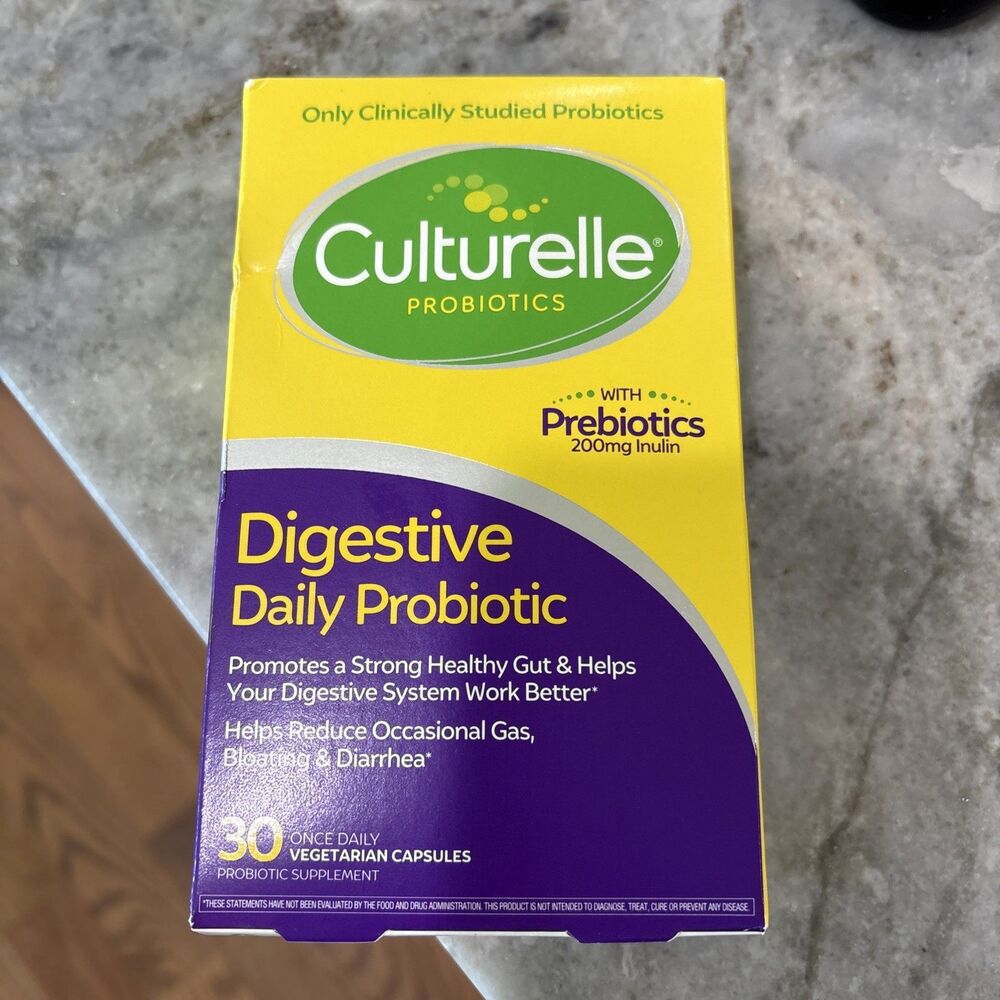 NEW Culturelle Digestive Daily Probiotic Vegetarian Capsules- 30 ct